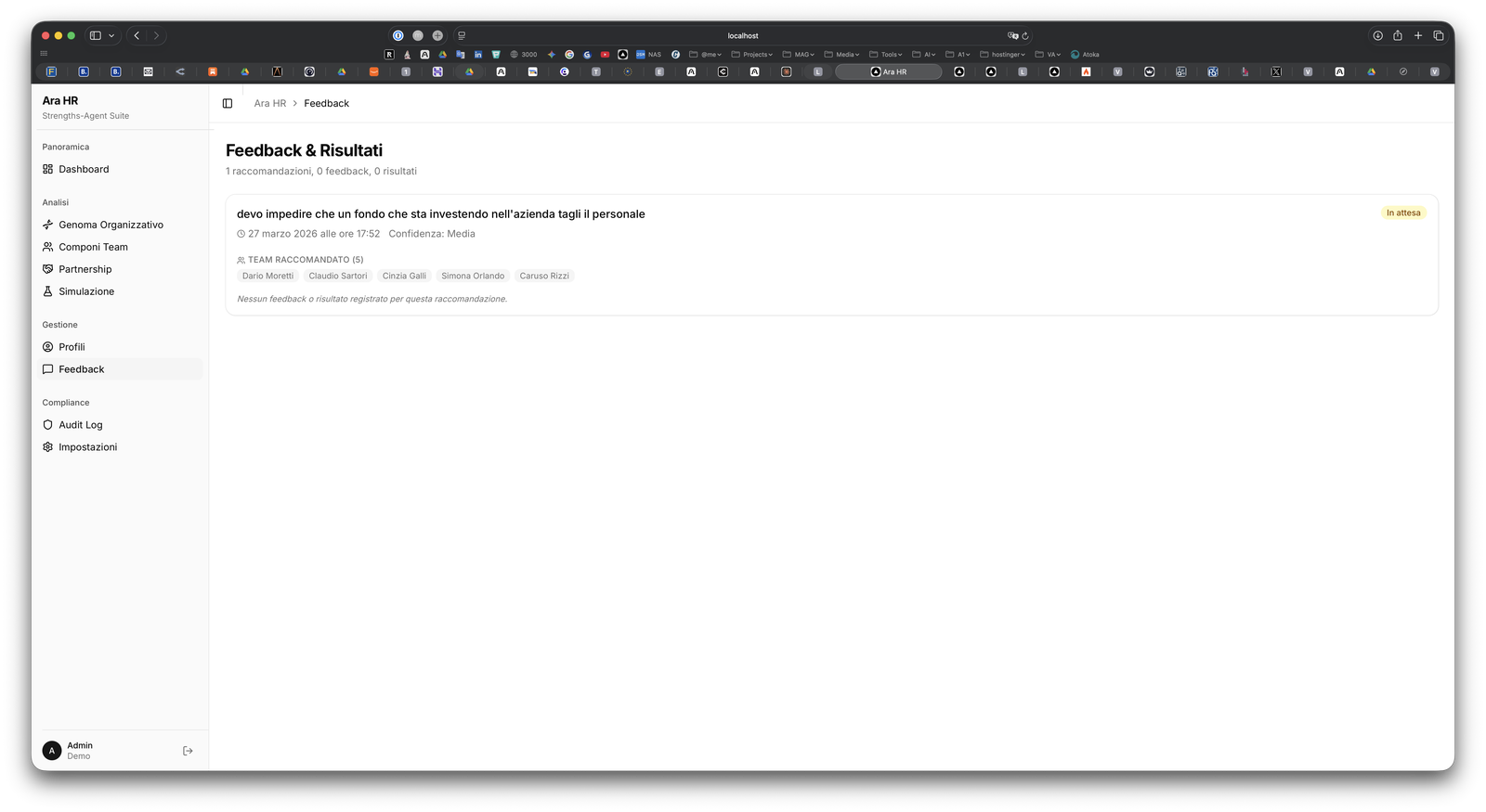 Ara HR: screen 9